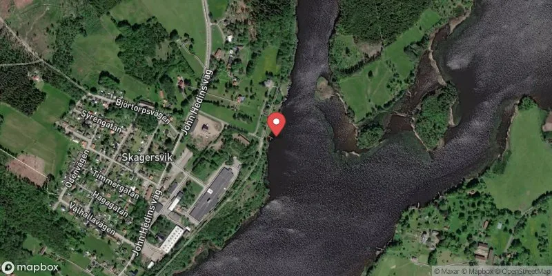 Satellitbild över Skagern, Skagersvik i Gullspång