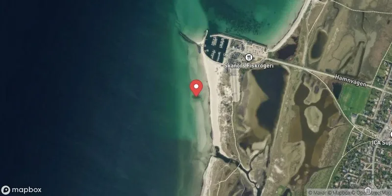 Satellitbild över Skanörs Havsbad i Vellinge
