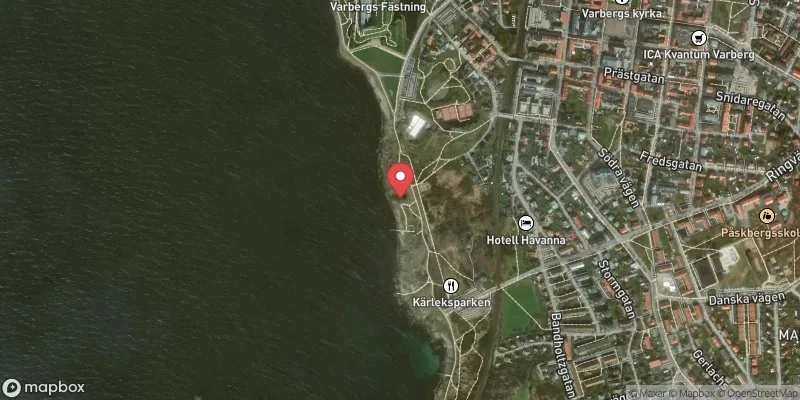 Satellitbild över Skarpenord i Varberg