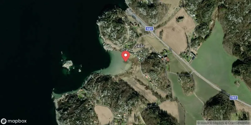 Satellitbild över Skårs camping i Uddevalla