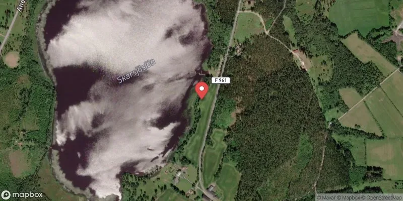 Satellitbild över Skärsjösjön i Aneby