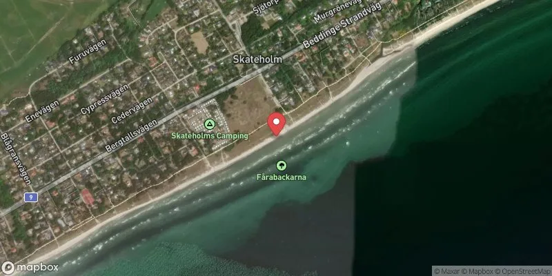Satellitbild över Skateholm i Trelleborg