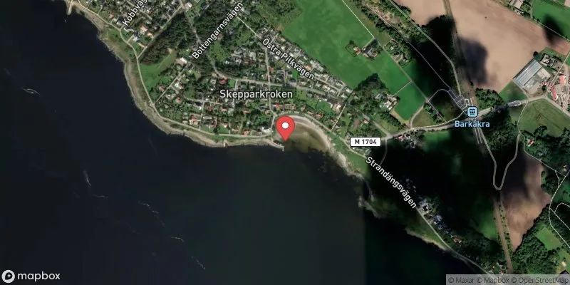 Satellitbild över Skepparkroken i Ängelholm