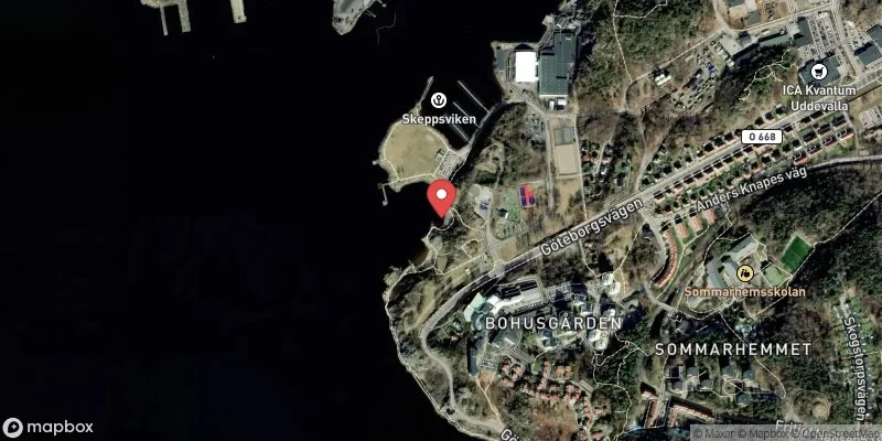 Satellitbild över Skeppsviken i Uddevalla