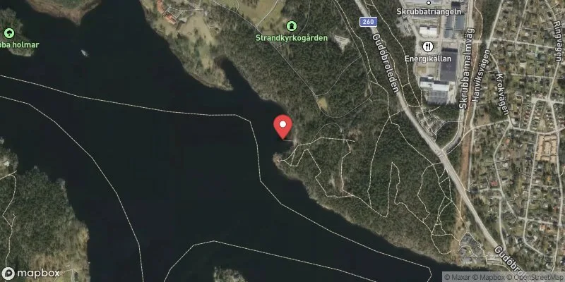 Satellitbild över Skrubba strandbad, Drevviken i Stockholm