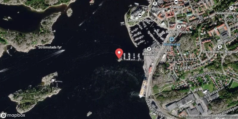 Satellitbild över Skurveskär i Strömstad