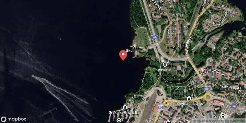 Satellitbild över Skuthamn i Ludvika