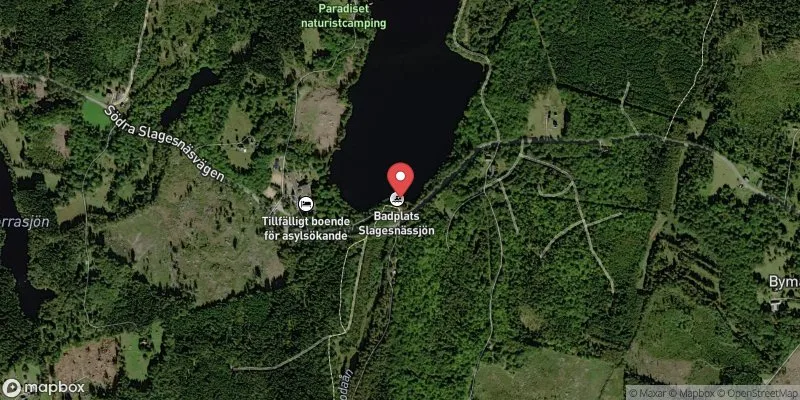 Satellitbild över Slagesnässjön i Olofström