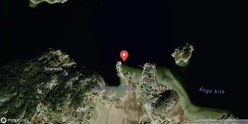 Satellitbild över Småholmarna Henåns badplats i Orust