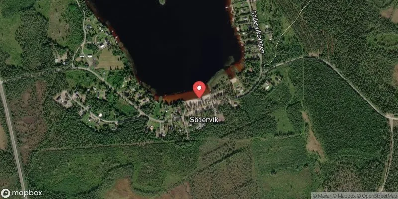 Satellitbild över Södervik i Umeå