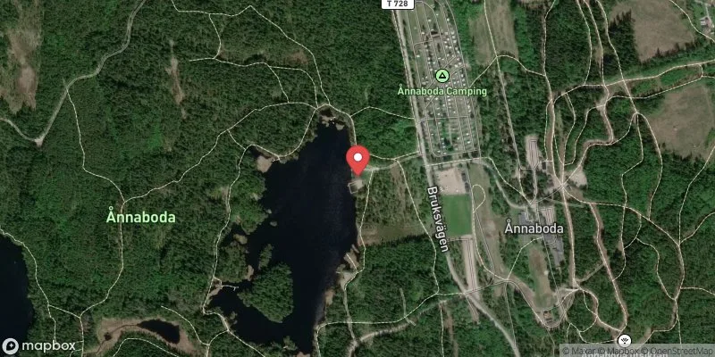 Satellitbild över Södra Ånnabosjön i Örebro
