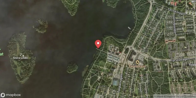 Satellitbild över Södra Bergundasjön, Torparängen i Växjö