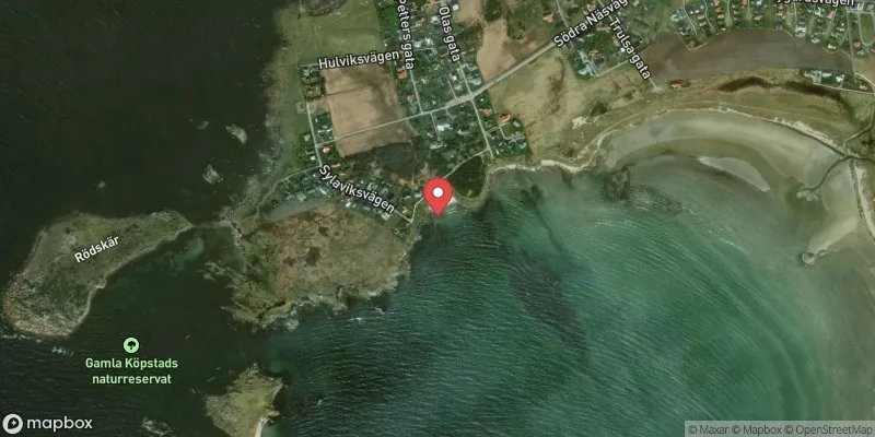 Satellitbild över Södra Näs i Varberg