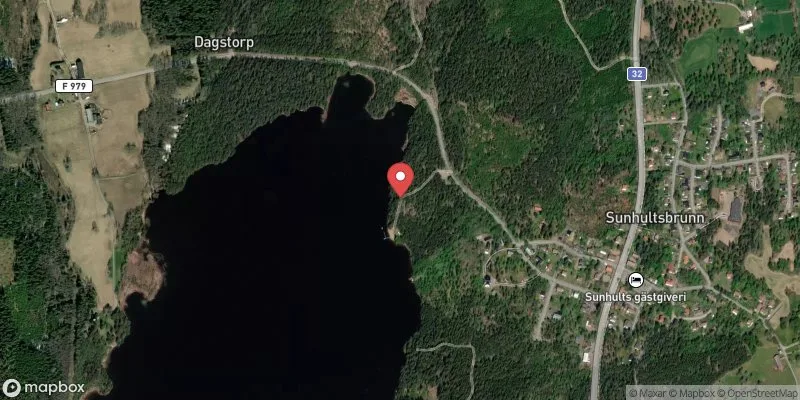 Satellitbild över Söljen i Aneby
