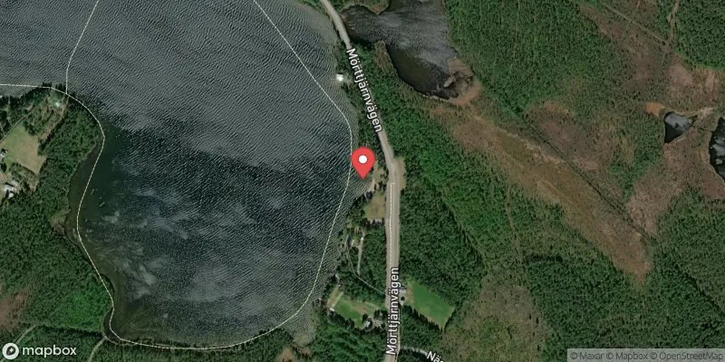 Satellitbild över Solviksbadet i Malå