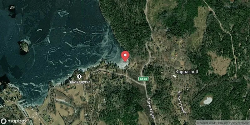 Satellitbild över Sommen, Blåvik i Boxholm