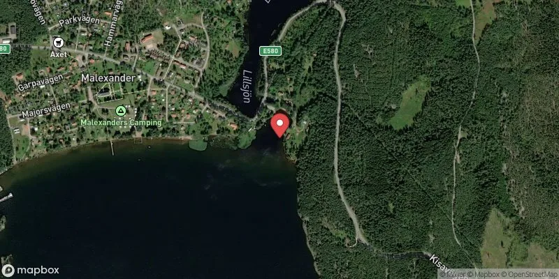 Satellitbild över Sommen, Malexander i Boxholm