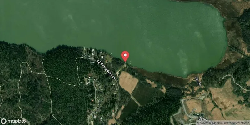 Satellitbild över Sörfjärden, Häradsbadet i Strängnäs