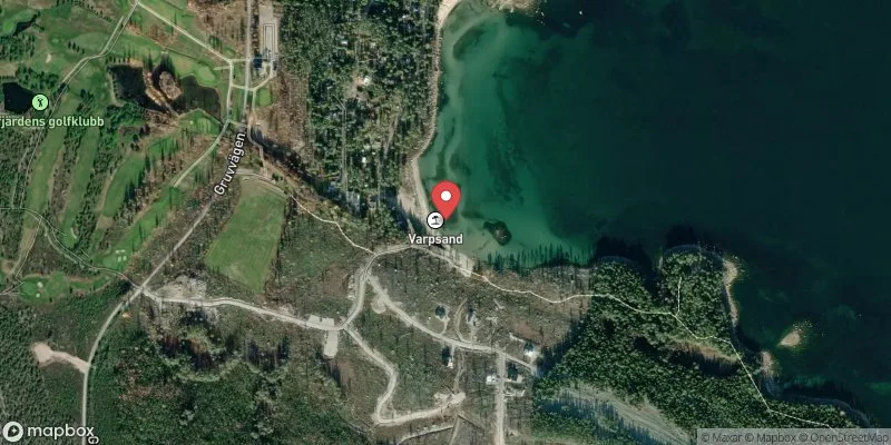Satellitbild över Sörfjärden, Varpsand i Nordanstig