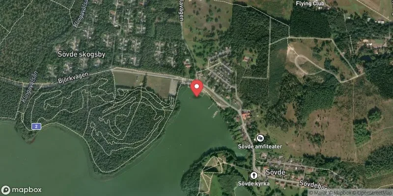 Satellitbild över Sövdesjön i Sjöbo