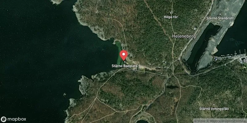 Satellitbild över Stärnö i Karlshamn