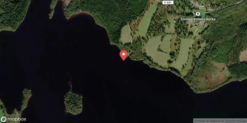 Satellitbild över Stengårdshultsbadet i Gislaved