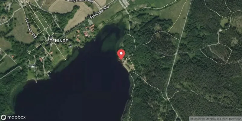 Satellitbild över Steningebadet i Sigtuna