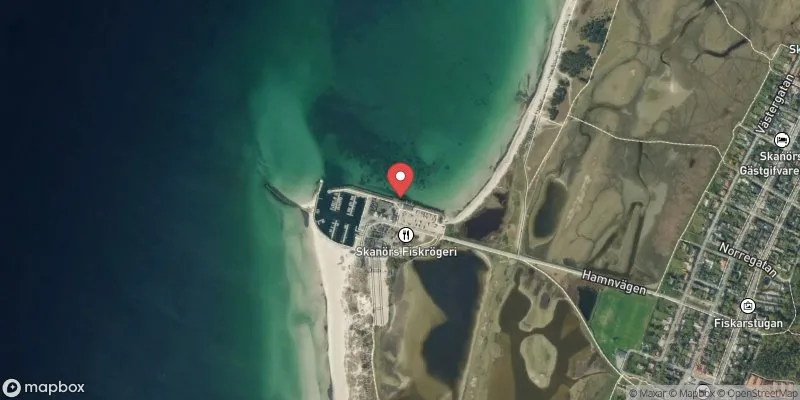 Satellitbild över Stens brygga i Vellinge