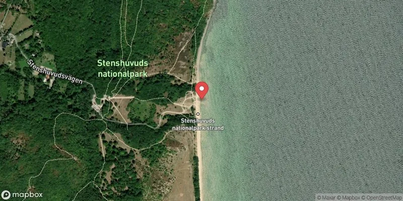 Satellitbild över Stenshuvud i Simrishamn
