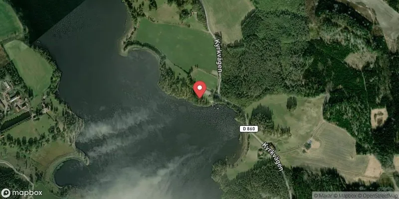 Satellitbild över Stjärnhov Kyrksjön Dammhagen i Gnesta