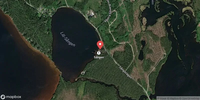 Satellitbild över Stor-Sången, Sångsbadet i Hällefors