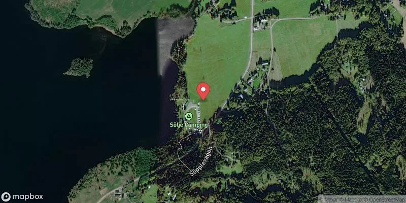 Satellitbild över Stora Lesjön i Arvika