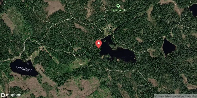 Satellitbild över Stora Lund i Ödeshög