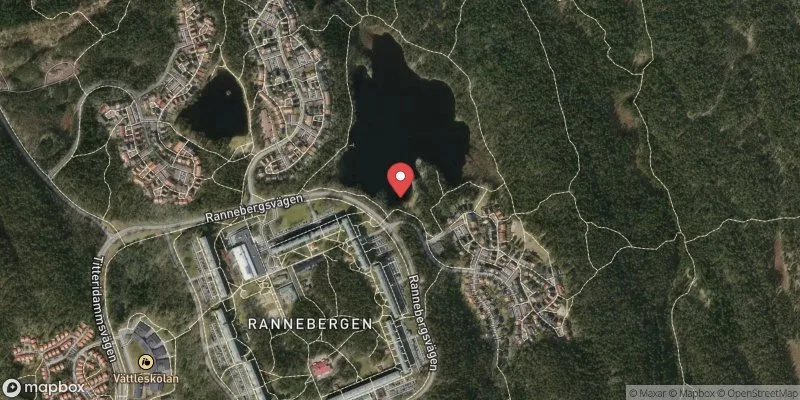 Satellitbild över Stora Mölnesjön i Göteborg