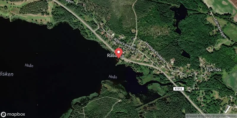 Satellitbild över Storgösken, Råbacka i Hofors