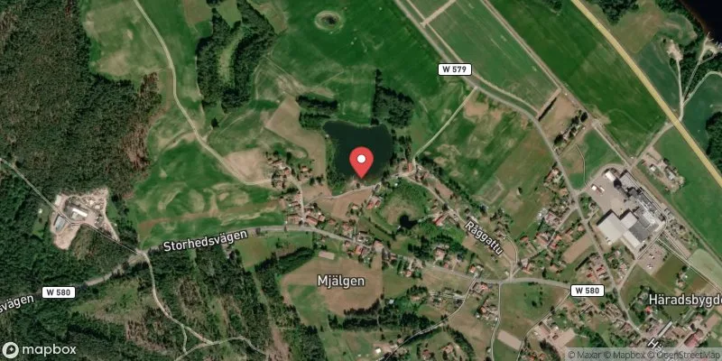 Satellitbild över Stortjärn i Leksand