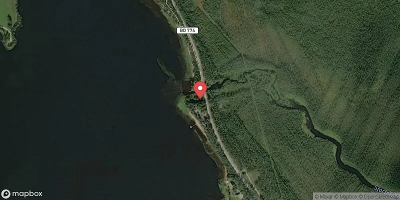 Satellitbild över Storträsket, Grubbnäsudden i Kalix