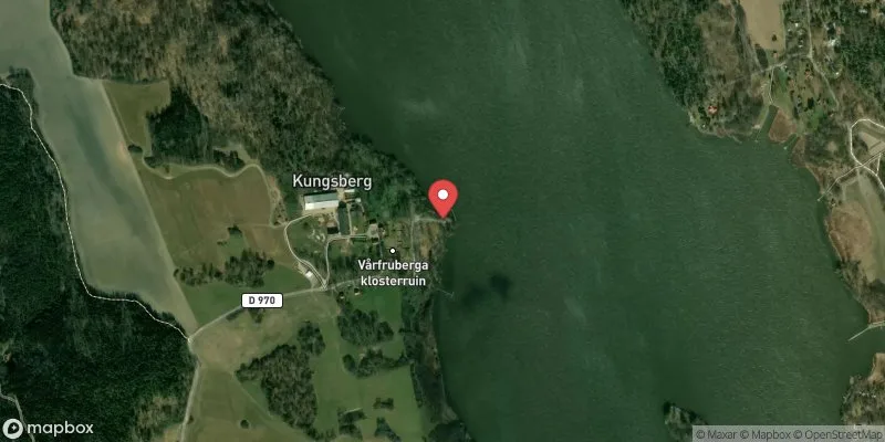 Satellitbild över Strängnäsfjärden, Kungsbergsba i Strängnäs