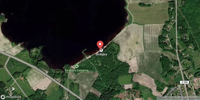 Satellitbild över Stråtjära, Skogsandbadet i Söderhamn