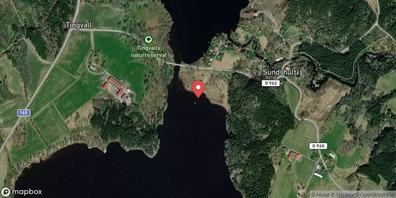 Satellitbild över Sundshult i Tanum