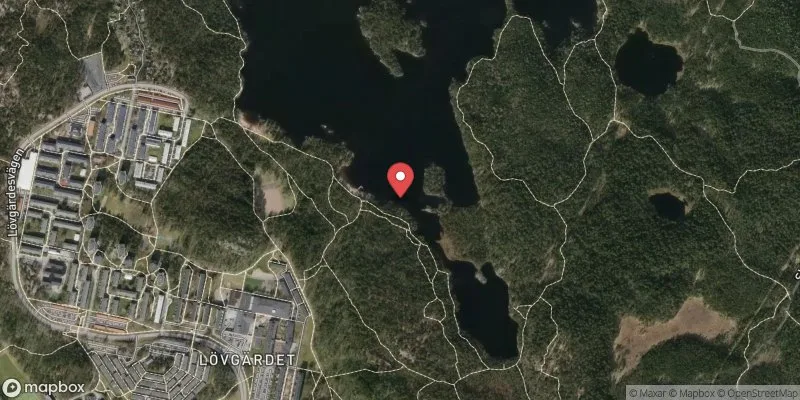 Satellitbild över Surtesjön i Göteborg