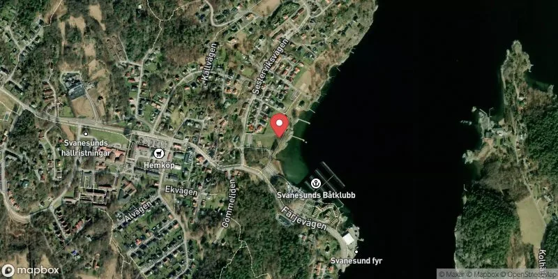Satellitbild över Svanesund i Orust