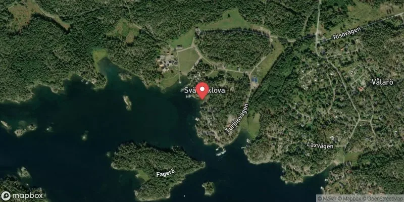 Satellitbild över Svärdsklova i Nyköping
