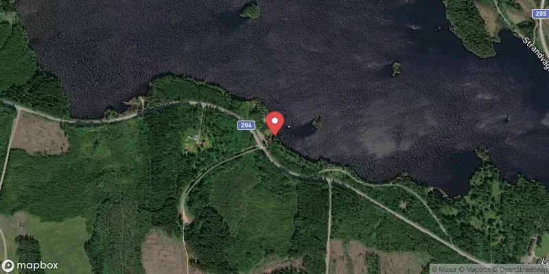 Satellitbild över Svartåbadet i Degerfors