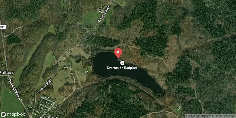 Satellitbild över Svartasjön i Karlshamn