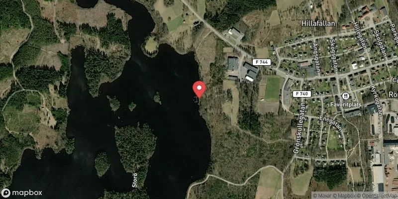 Satellitbild över Svinasjön i Sävsjö