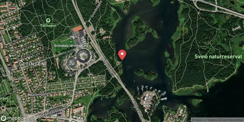 Satellitbild över Tallhagen i Kalmar