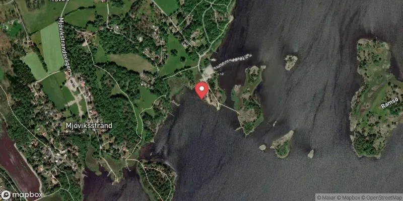 Satellitbild över Tallholmen i Karlskrona