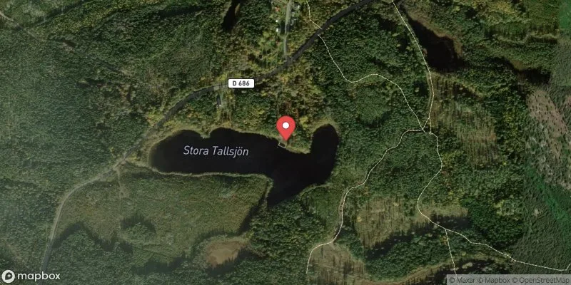 Satellitbild över Tallsjöbadet i Flen