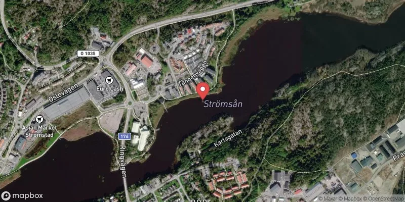 Satellitbild över Tången i Strömstad